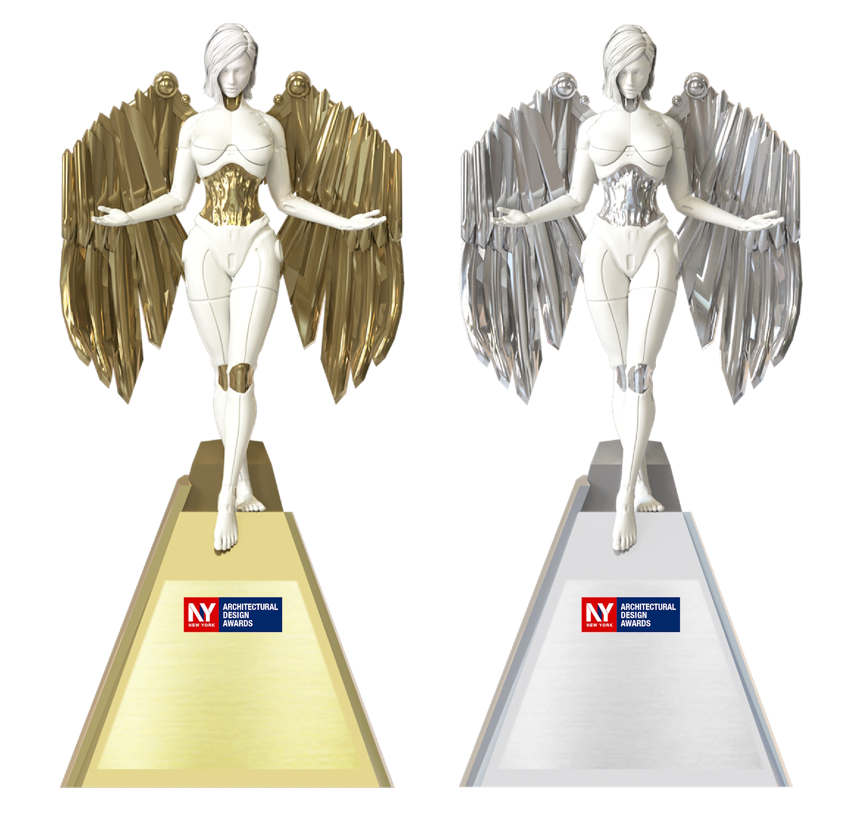 2024 NY Architectural Design Awards Statuettes