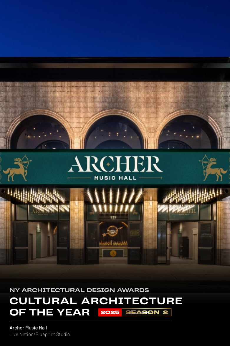 2025 S2 NY Cultural Architecture of the Year - Archer Music Hall
