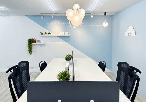 NY Architectural Design Awards - Triangular Vibes: Office Renewal Journey in Sky Blue Brillia