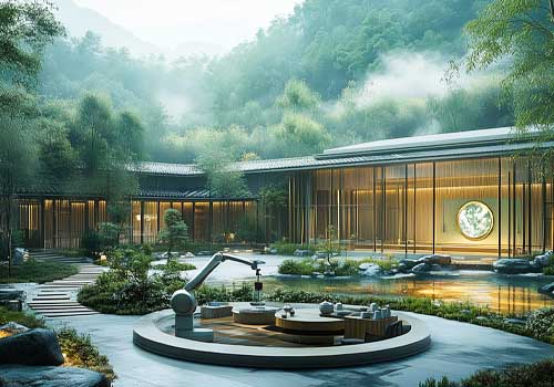 NY Architectural Design Awards Winner - Mountain Sanctuary - Future Hospitality with AI by Angus T