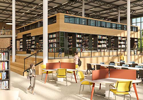 NY Architectural Design Awards Winner - Book Mountain: A Library Reimagined by Ruohong Wu