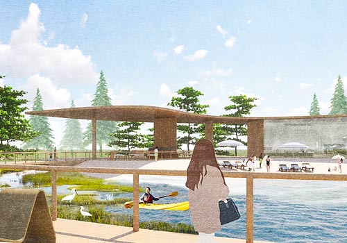 NY Architectural Design Awards - Iridescent Exploration:   Lungomare's Veiled Enchantments