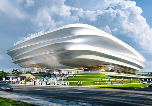 NY Architectural Design Awards Winner - The FLOAT:Ludan Public Sport Center by Module Lab Architectural Ltd