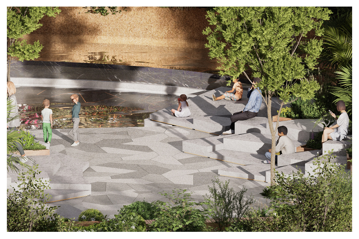 NY Architectural Design Awards - Green Island: A Porous Urban Retreat